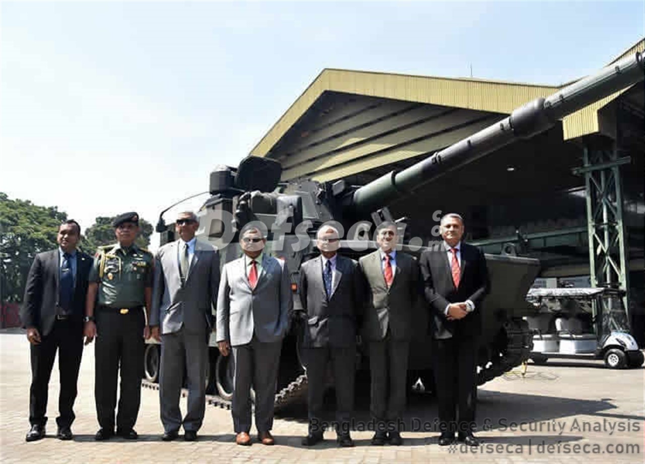 Bangladesh Army inspects Indonesian made tanks, weapons