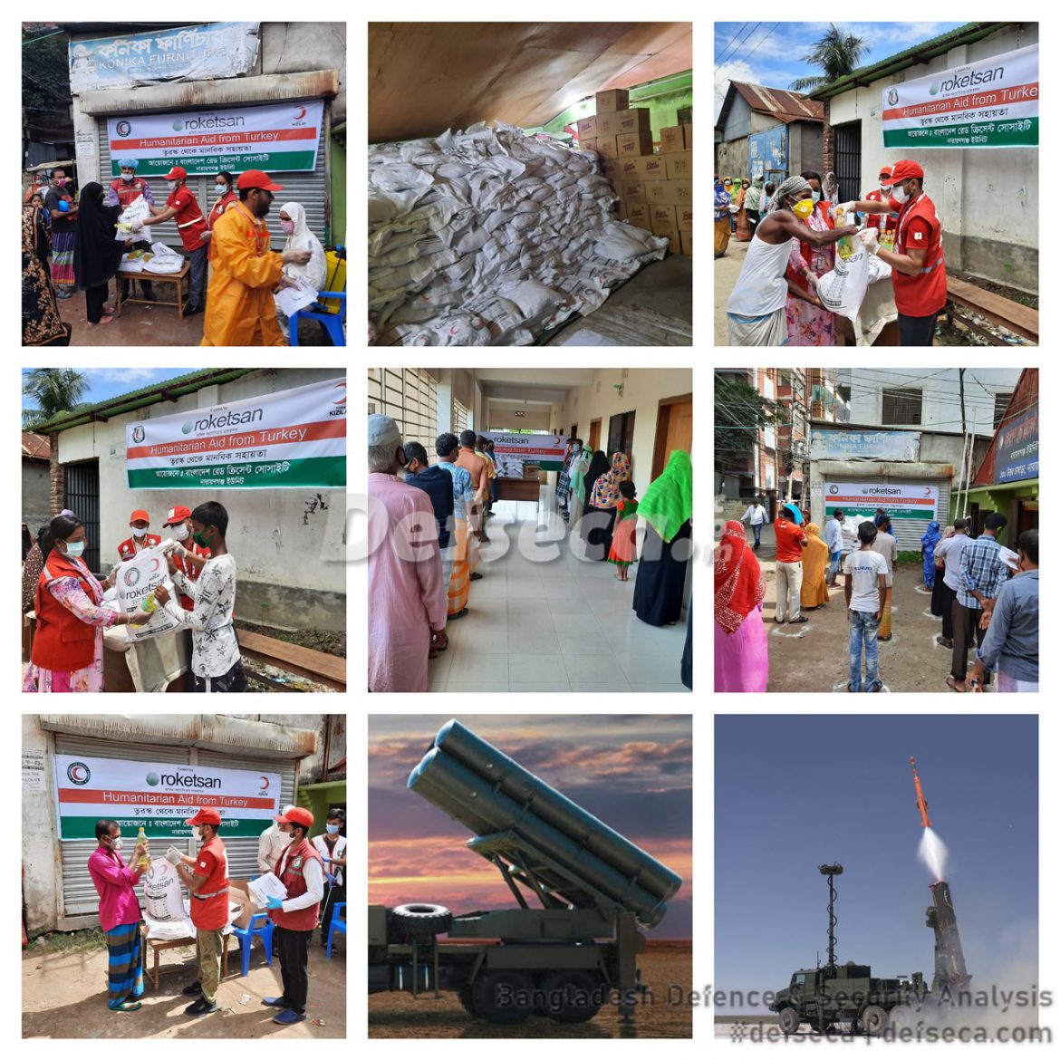 Roketsan provides aid in COVID-19 hit Narayanganj