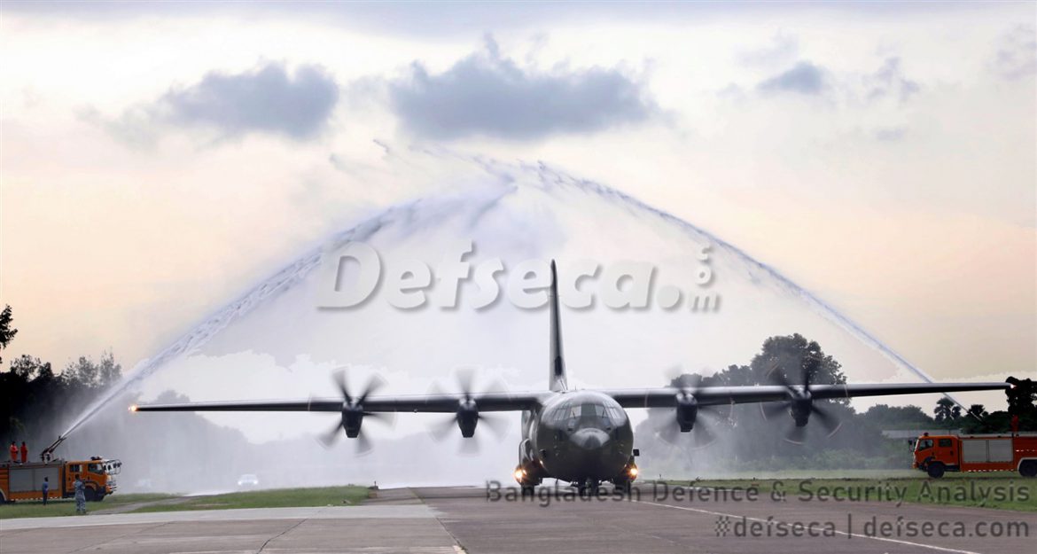 Third C-130J transport aircraft arrives in Dhaka